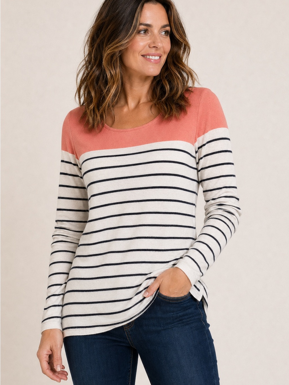 ✨ Elle Striped Lightweight Sweater – Chic Everyday Style ✨